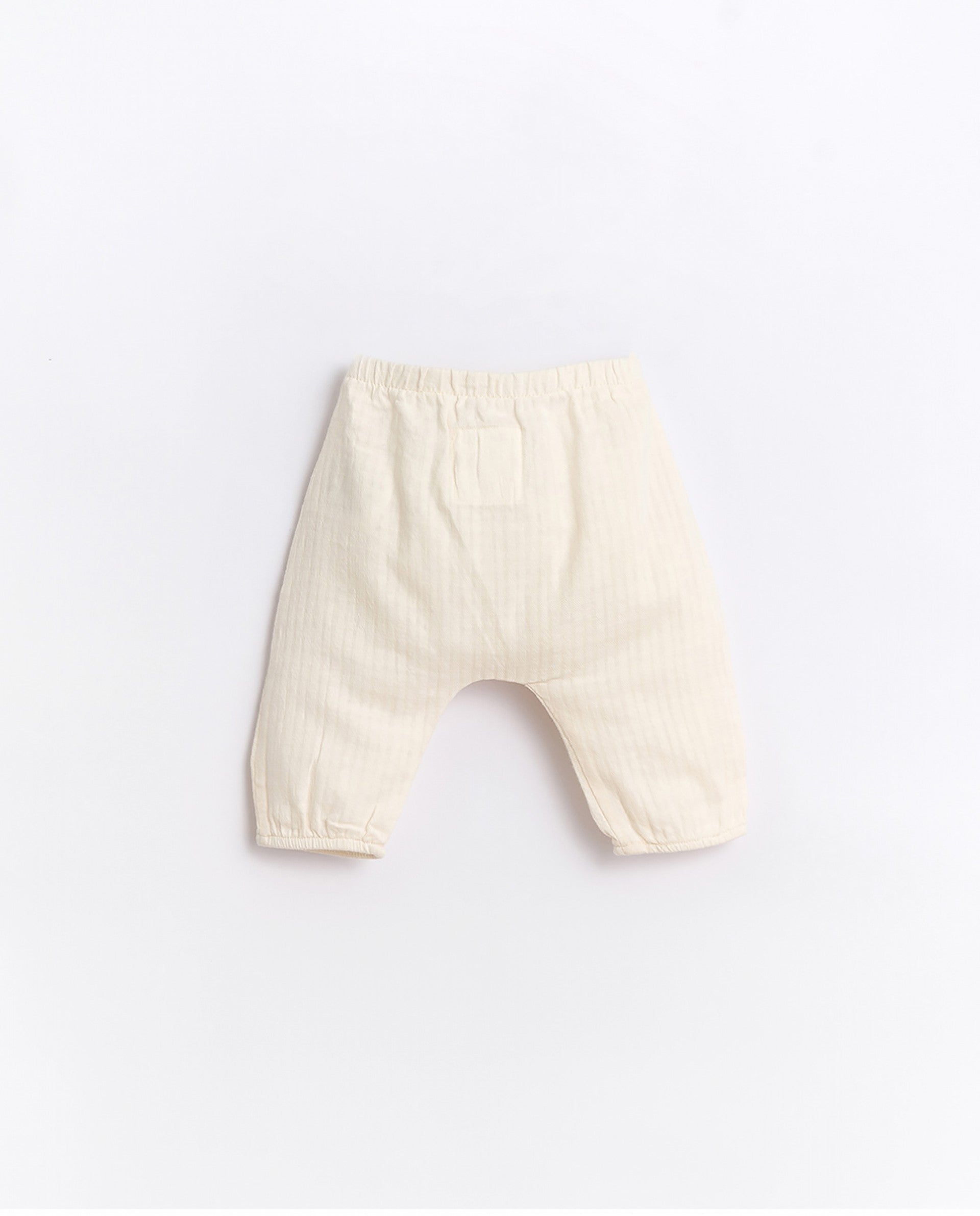 Cotton pants with elastic cuffs