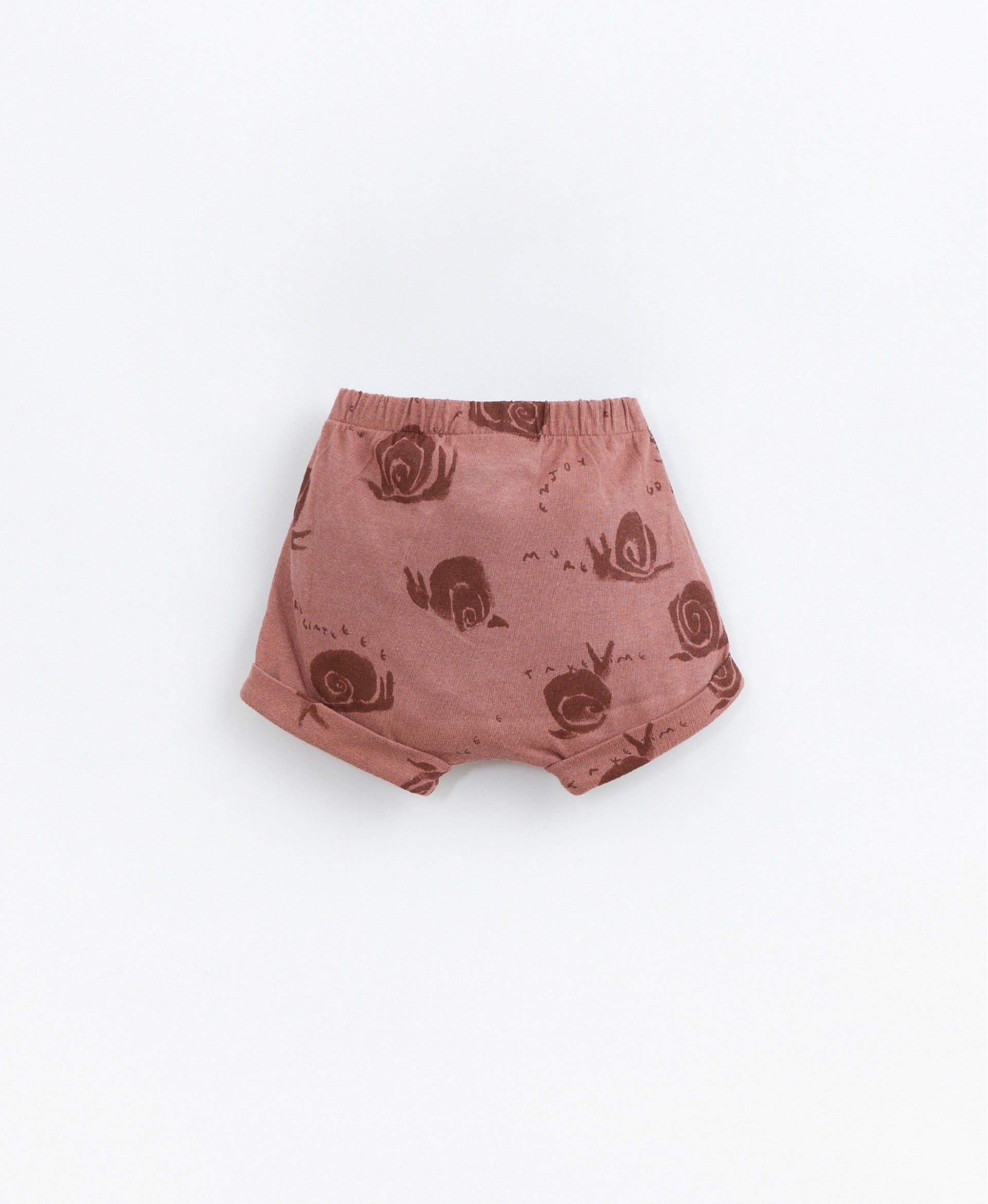 Organic cotton and linen blend knitted shorts