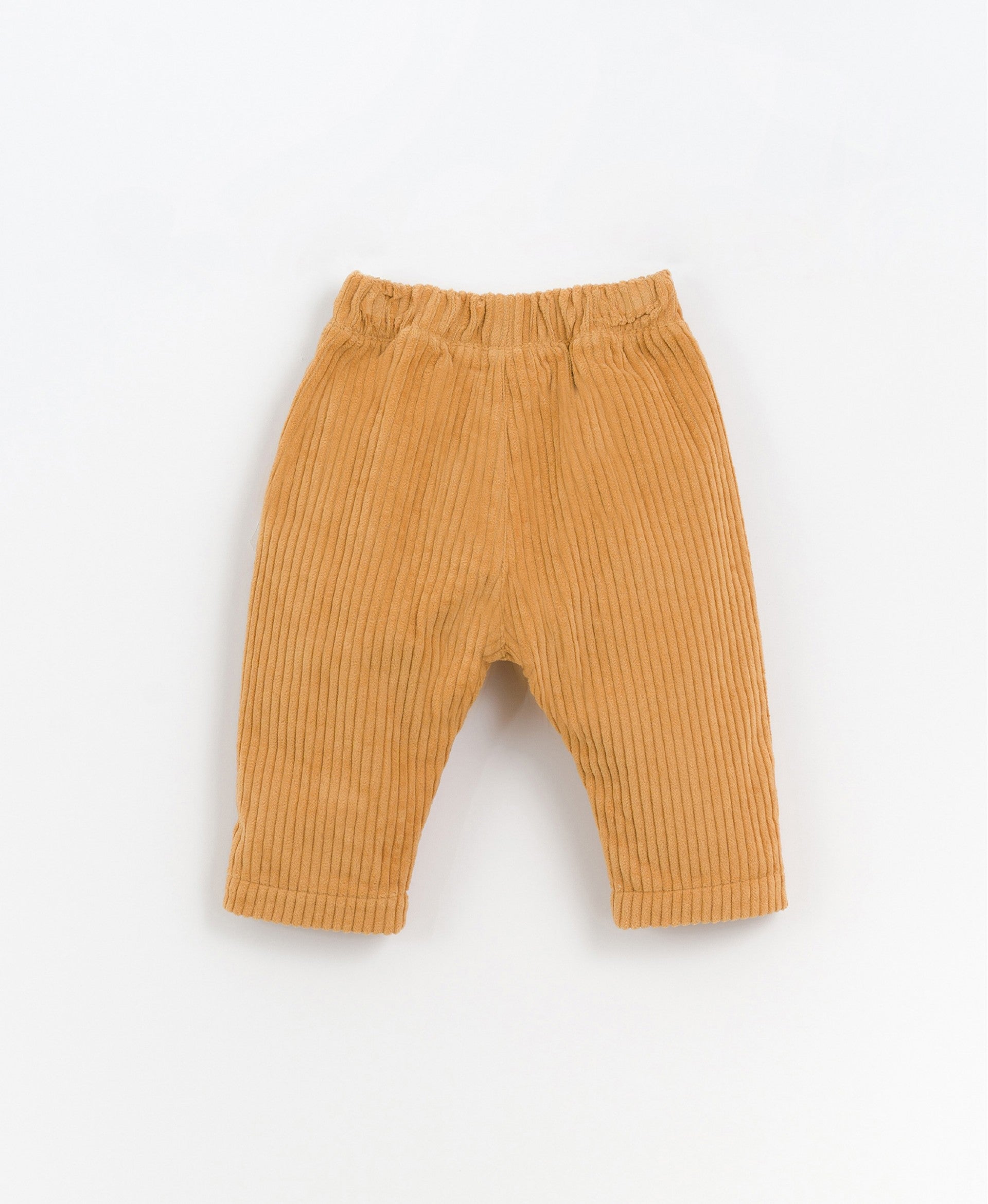 Corduroy trousers with ribbed trim